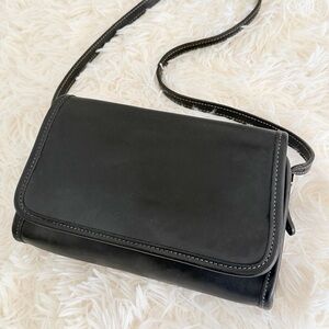 Coach Vintage Martini 9140 Black Leather Small Shoulder Crossbody Bag Purse